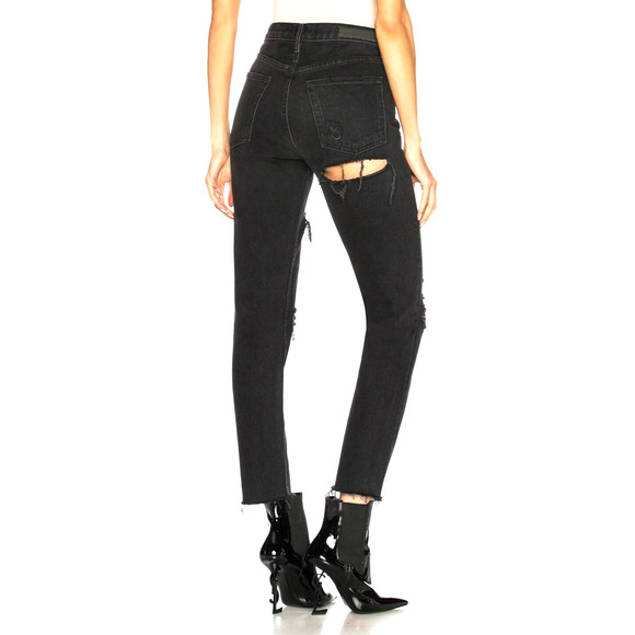 GRLFRND The Karolina distressed high rise skinny jeans Travelin Band Sz 24 NEW - Picture 5 of 14